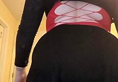 i tease stripping my chubby curves then cum hard on knees shaking ass