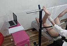Naughty Gynecologist Probes Young Girl's Pussy