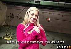 gorgeous blonde teen gets picked up and fucked outdoors pov 😍🔥💦
