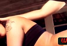 comedor gets epic blowjob then pounds fiery redhead brazilian pornstar anal style