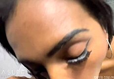 Beautiful Latina's Pretty Pussy Gets Sensually Washed in Bath