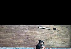 Busty girlfriend strap-on fucks boyfriend in swimming pool