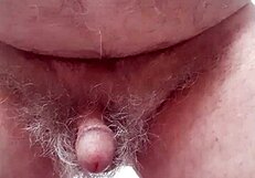 Mature amateur Rustyas1 pisses solo exposing small cock for watching friends