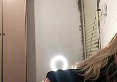 Wife Leaves Me POUNDING Petite STEPDATUGHTER's Tight ASS with Sex Toy Doll