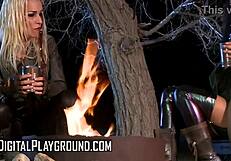 VERONICA AND STEVIE SHARE PUSSY LICKING BY THE FIRE INTIMATE MOMENTS