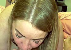 stepmom sucks stepsons huge cock deepthroat pov happy crazy part 2