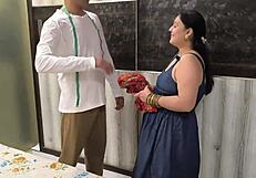 damn, this chubby milf's dress gets fucked off for free stitching!!
