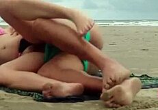 Sizzling Brazilian Trans Latina Fucks Big Ass Outdoor Public Beach Sex