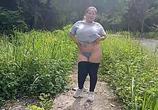 ever watched a busty latina flash huge tits and ass outdoors?