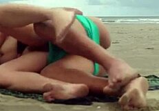 Sizzling Brazilian Trans Latina Fucks Big Ass Outdoor Public Beach Sex