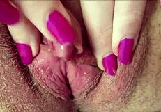 omg my big clit throbs rubbing hard to wet squirting orgasm