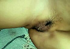 Super Young Gf's Dripping Milky Pussy Closeup