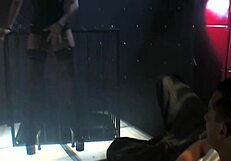 why does this hairy babe in stockings deepthroat so well before riding hard