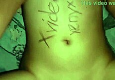 Super Young Gf's Dripping Milky Pussy Closeup