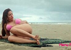 Sizzling Brazilian Trans Latina Fucks Big Ass Outdoor Public Beach Sex