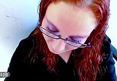 lola bella young redhead plays slutty anal teacher in classroom