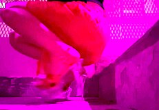 Hot Italian MILF Artemisia smokes in high heels outdoors showing off her feet