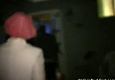 college coeds and sorority girls next door gangbanged hardcore at wild university orgy party