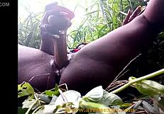 Forest Black Pussy Tease