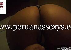 Sexy Peruvian milf spreads her huge latina ass for intense fisting play