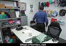 OFFICER POUNDS HANDCUFFED EMMA'S ASS IN SHOPLIFTER BUST!