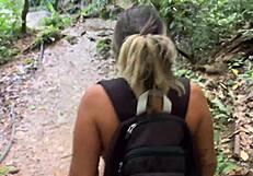 Mi Mejor Amigo Fucks Me Outdoor in Colombian Jungle River