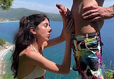 dude in mountains, flash that huge cock so this skinny teen babe can suck and make you cum pov?