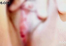 Watch her fingers tease that swollen clit to squirting orgasm bliss