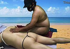 Hijab Hides Wild Beach Stranger Fuck Risk