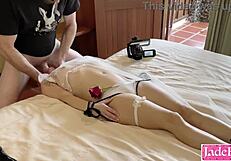 whoa, that submissive bride gets her throat wrecked in this dark kinky boss domination ritual...