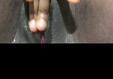 wanna see this black amateur huge ass pussy drip wet in solo creampie masturbation orgasm?