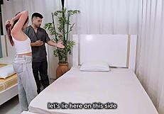 massage therapist pounds allison sweet cum-covered