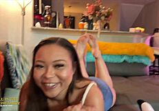 Truth or Dare! Big Booty Stepsister Adriana Maya Deepthroats Black Cock