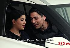 Horny Police Layla's Big Tits Get Sucked in Bold Blowjob Action