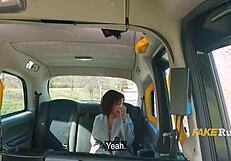 French Ebony Cheats Fucking Big Cock Taxi Backseat Cowgirl