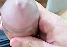 closeup footage of my thick veiny erect penis throbbing hard