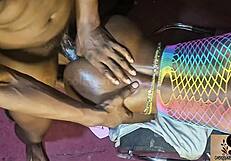 juicy ebony bubble butt begs for rough african bbc plowing close-up skyview