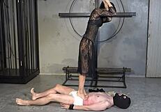 hey slave feel these clothespins on your nipples cock!