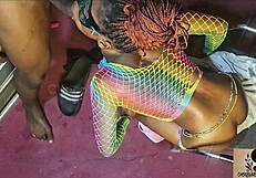 juicy ebony bubble butt begs for rough african bbc plowing close-up skyview