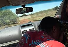 This amateur African couple sneaks away for our passionate fuck session