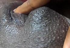 wanna see this black amateur huge ass pussy drip wet in solo creampie masturbation orgasm?