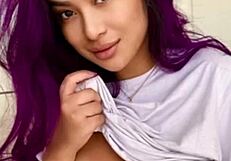 dig those massive tits on busty asian driver?
