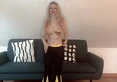 Blonde Belly Dancer Goddess Intense Fire Haters Response