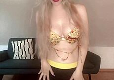 Blonde Belly Dancer Goddess Intense Fire Haters Response