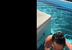 exotic gf deepthroat public bj moans at infinity pool costa rica pov.