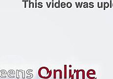 Spanish milf licks teen girl's big natural tits in hot lesbian orgasm!