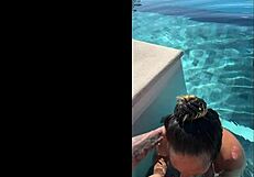 exotic gf deepthroat public bj moans at infinity pool costa rica pov.