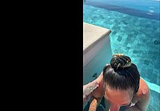 exotic gf deepthroat public bj moans at infinity pool costa rica pov.