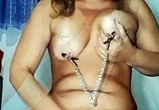 Mireladelicia's Compilation Home Videos Anal Plug Nipple Dildo Play