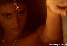 sensual arab brunette milf dances erotically showing off exotic curves and legs